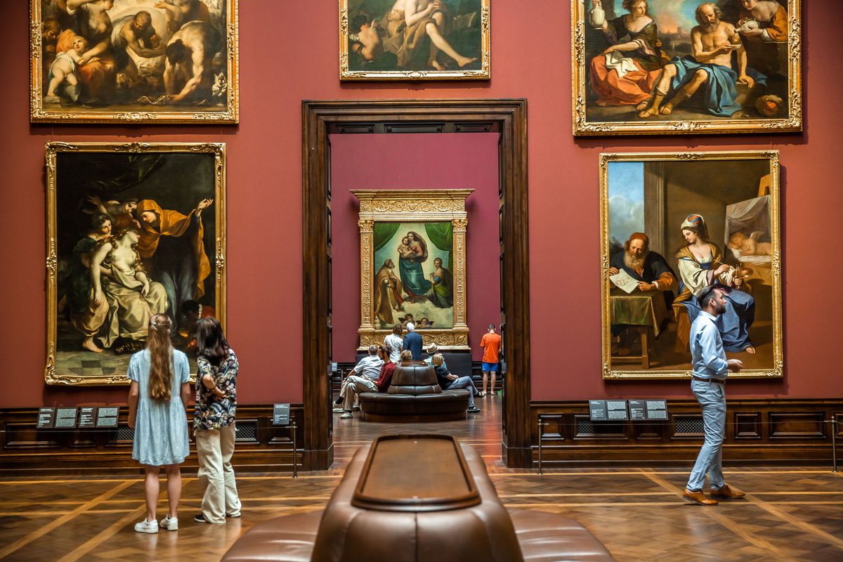 Gemäldegalerie Alte Meister en Dresde donde se exhibe la Madonna Sixtina