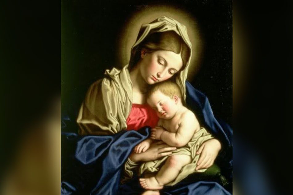 María con el Niño Jesús, ilustrando la maternidad divina según las Escrituras