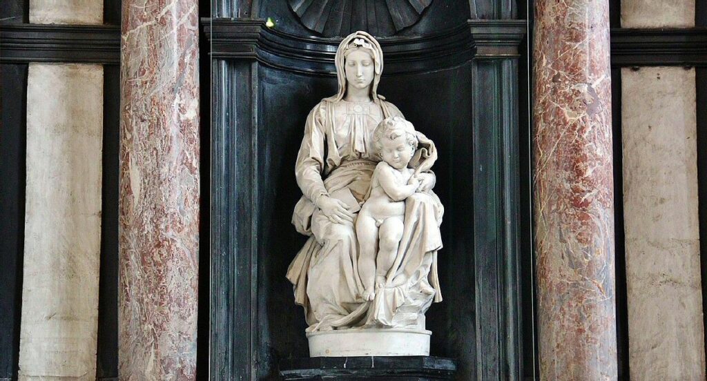 Nuestra Señora de Brujas: historia, milagros y devoción de la Madonna de Miguel Ángel en Bélgica Madonna Brujas 002 1024x552